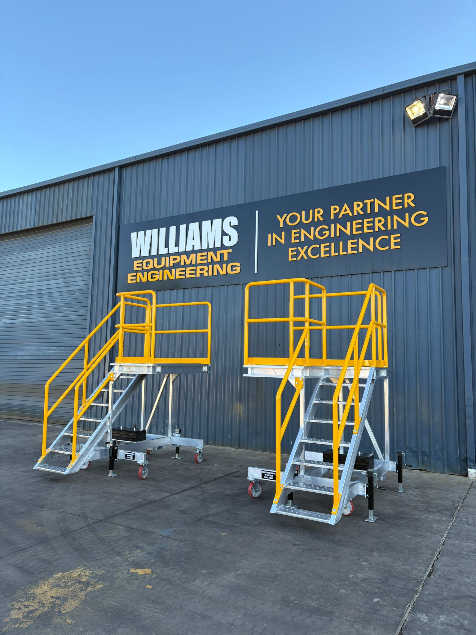 Workshop safety access maintenance ladders
